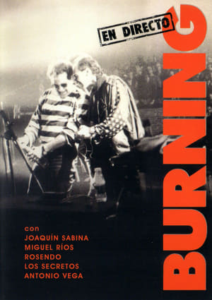 Poster Burning en directo 1991