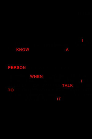 I Know A Person When I Talk To It