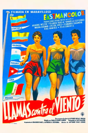 Poster Llamas contra el viento 1956