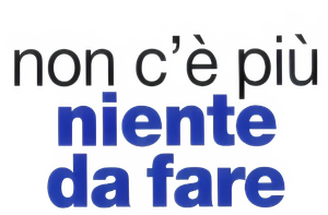 Non c'è più niente da fare — Logos 1