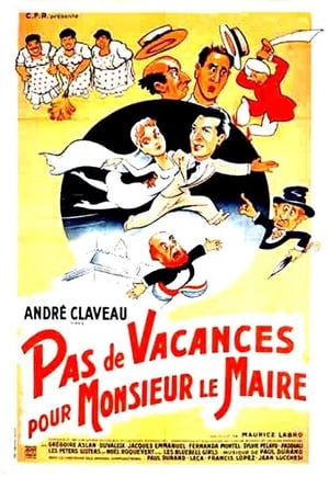 Poster Pas de vacances pour Monsieur le Maire 1951
