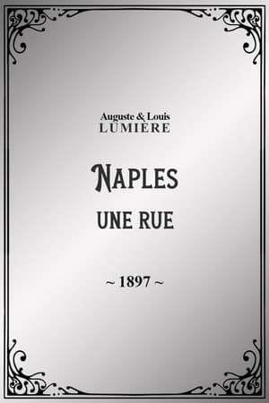 Poster Naples : une rue 1897
