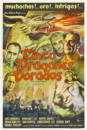 Poster Cinco dragones dorados 1967