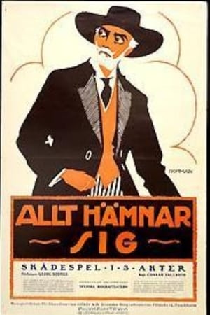 Poster Allt hämnar sig (1917)