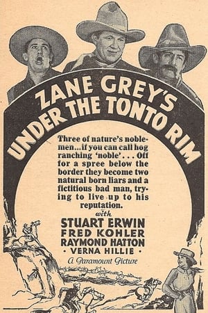 Poster Under the Tonto Rim 1933