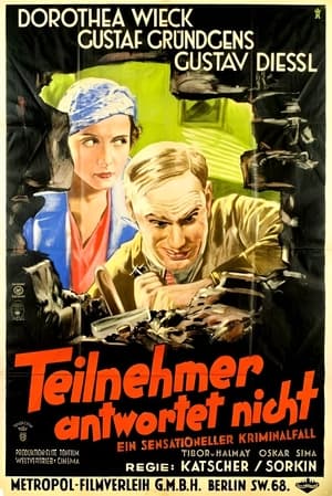 Poster Teilnehmer antwortet nicht (1932)