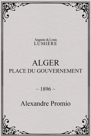 Poster Alger : place du gouvernement 1896