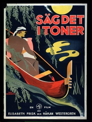 Poster Säg det i toner 1929