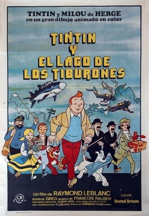Poster Tintín y el lago de los tiburones 1972