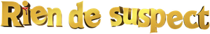 Rien de suspect — logo