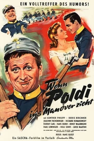 Poster Wenn Poldi ins Manöver zieht 1956