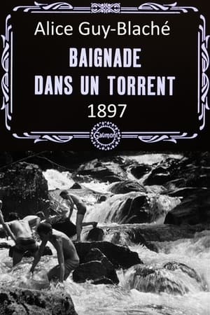 Poster Bathing in a Stream (1897)