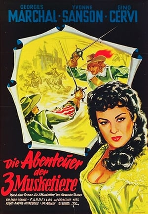 Poster Die Abenteuer der drei Musketiere 1953