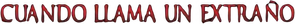 When a Stranger Calls — Logos 2