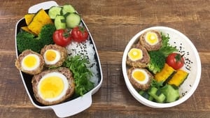 Image Sukiyaki Soboro Bento & Scotch Egg Bento