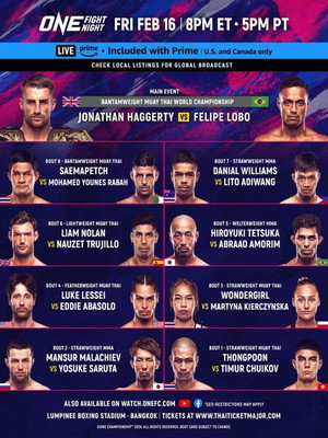 ONE Fight Night 19: Haggerty vs. Lobo 3
