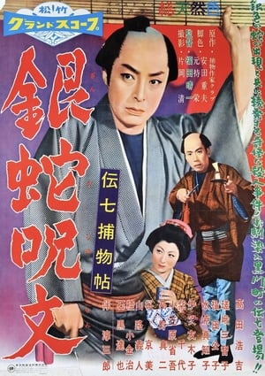 Poster Denshichi Torimonocho:  The Curse of the Silver Snake (1957)