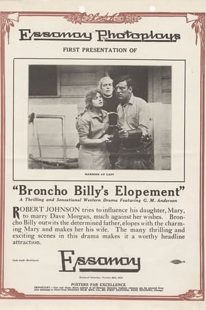 Poster Broncho Billy's Elopement 1913