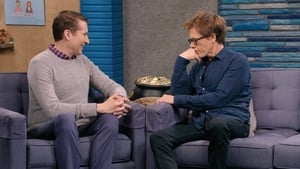 Comedy Bang! Bang! Kevin Bacon Wears a Blue Button Down Shirt and Brown Boots