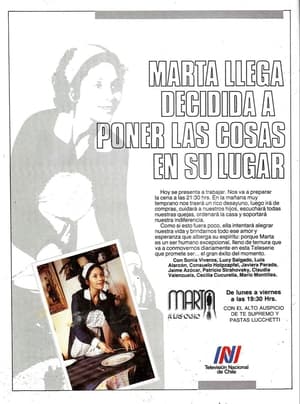 Poster Marta a las ocho 1985