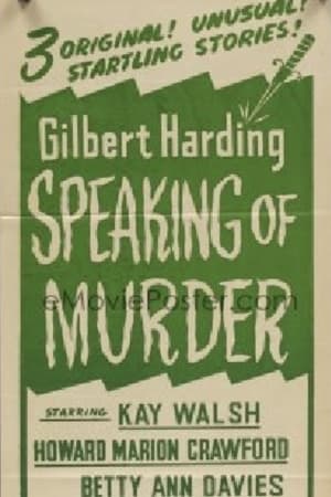 Poster Gilbert Harding Speaking of Murder (1953)