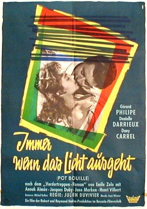 Poster Immer wenn das Licht ausgeht 1957