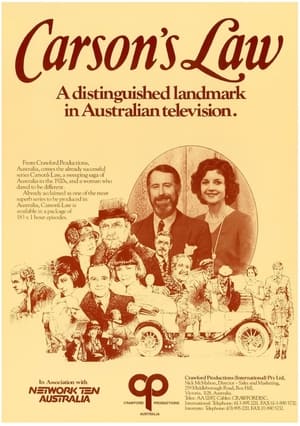 Poster Carson's Law Season 2 Episode 62 1983