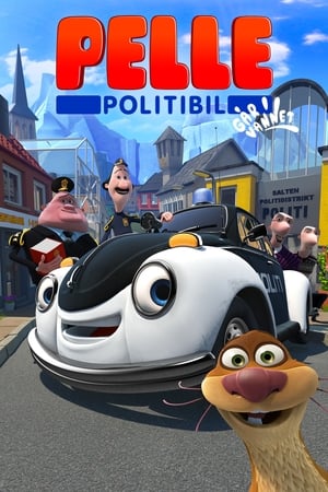 Poster Pelle Politibil går i vannet 2010