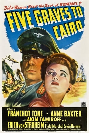 Click for trailer, plot details and rating of Five Graves To Cairo (1943)