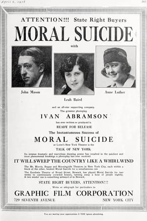 Poster Moral Suicide (1918)