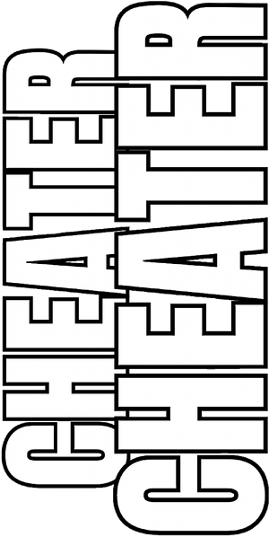 Cheater, Cheater — Logos 1