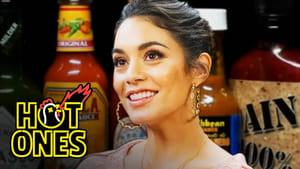 Hot Ones Vanessa Hudgens Does Tongue Twisters While Eating Spicy Wings