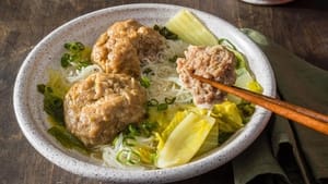 America's Test Kitchen Chinese Noodles and Meatballs