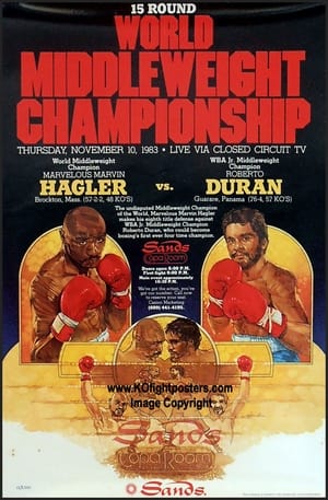 Poster Marvin Hagler vs Roberto Duran (1983)