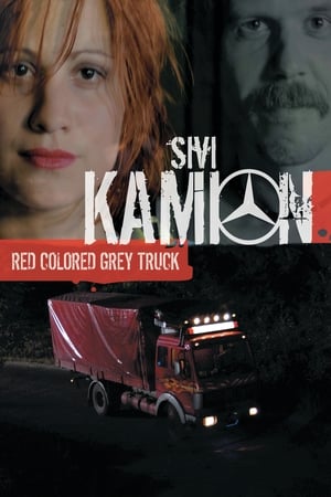 Image Szara ciężarówka w kolorze czerwonym
