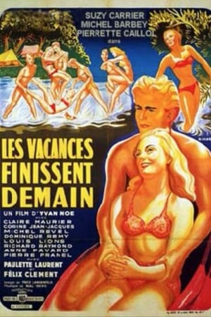 Poster Les vacances finissent demain 1953