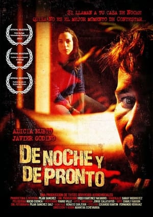 Poster De noche y de pronto 2012