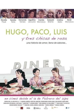 Image Hugo, Paco, Luis y tres chicas de rosa