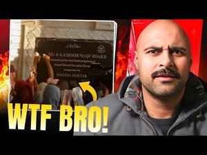 National Emblem destroyed at Kashmir reaction