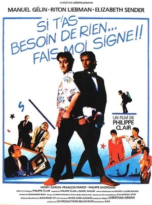 Poster Si t'as besoin de rien, fais-moi signe 1986