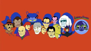 Challenge of the Super Friends backdrop