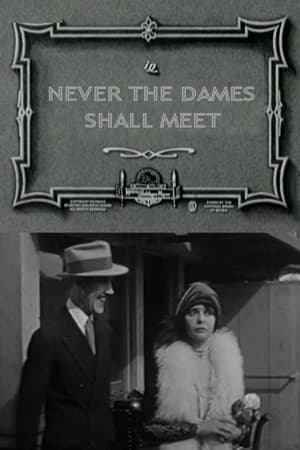 Poster Never the Dames Shall Meet 1927