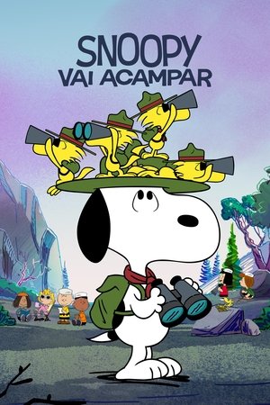 Poster Snoopy Vai Acampar