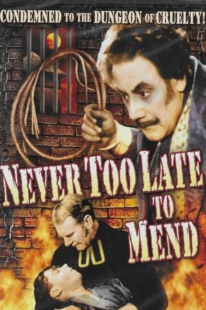 Poster It's Never Too Late to Mend (1937)