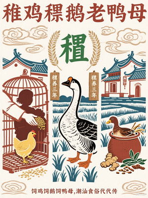 稚鸡稙鹅老鸭母