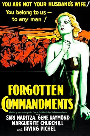 Poster Forgotten Commandments 1932