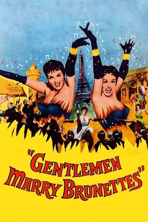 Poster Джентльмены женятся на брюнетках 1955