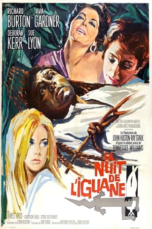 Poster La nuit de l'iguane 1964