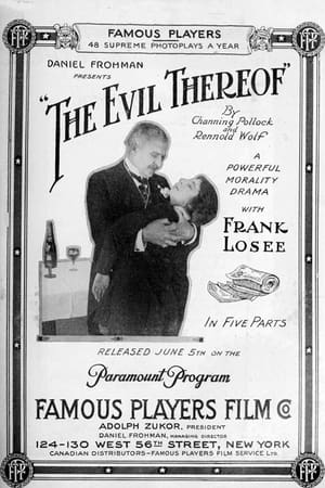 Poster The Evil Thereof (1916)