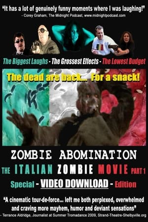 Poster Zombie Abomination: The Italian Zombie Movie - Part 1 (2010)